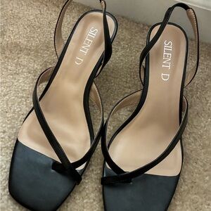 Silent D Black Women's Sandals Size 40/9-9.5